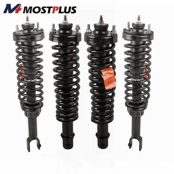 MOSTPLUS 4PCS Front & Rear Shock Struts for 96-00 Honda Civic 97-00 Acura EL 171291 171292