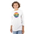 thumbnail image 5 of Gay AF Rainbow Pride LGBTQ Queer Long Sleeve TShirt Men Women Brisco Brands M, 5 of 6
