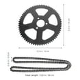 thumbnail image 2 of Minkissy 1 Set Metal Bike Chain Sprocket Kit for Motorcycle Enthusiasts in Various Harsh Environments, 2 of 7