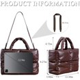 thumbnail image 2 of LinYooLi Puffer Tote Bag, Puffy Bags for Women Light Winter Down Cotton Padded Quilted Tote Bag Shoulder Handbags Purse, 2 of 7