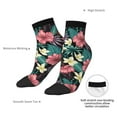 thumbnail image 6 of Fuzoiu Green Tropical Leaves Print Adult Socks, Crew Moisture-wicking Socks, Unisex Cushion Crew Socks,Casual Sports Ankle Socks, 6 of 7