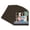 Brown Suede, variant on Dark Red Suede Picture Frame Mat for 16x16 Frames - Fits 12x12 Photos - 25 Mats