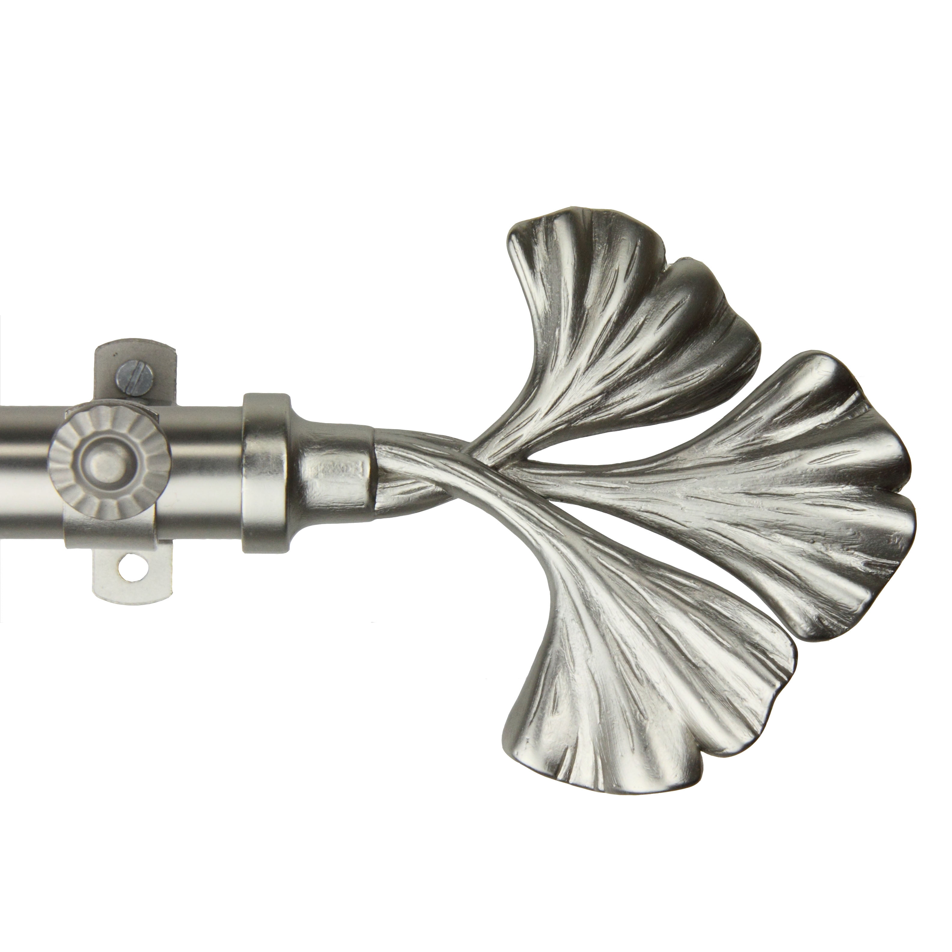 Florence 13/16 inch dia. Curtain Rod 120-170" - Satin Nickel