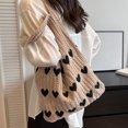 thumbnail image 6 of JingChun Knitted Shoulder Tote Bag Large Crochet Beach Bag Hobo Bag Aesthetic Tote Handbags for Women, 6 of 6