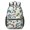 Monster Cartoon Truck Gray Pattern, variant on Monster Cartoon Truck Gray Pattern 17" Waterproof Oxford School Backpacks for Teens, S-Shape Padded Straps, for School, Travel, Hiking, Camping