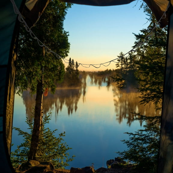 HIAKDOFT Outdoor Camping Portable Clothes Line with Strap for Car Travel Gear 1Set