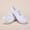 White, variant on Dance Shoes with Plush Lining and Cloth Toe, Soft Soles for Cold Weather Practice, Cozy Elastic Design for Dance Training and Exercise