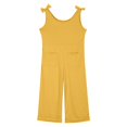 thumbnail image 4 of Girls Jumpsuit Sleeveless Girls Summer Outfits Overalls with Side Pockets Adjustable Cute Clothes 11-12 Years Girls Fashion, 4 of 6