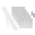 thumbnail image 1 of FASÄDE Traditional Style 4 Decorative Vinyl Backsplash 15 sq ft Kit in Matte White, 1 of 6