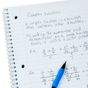 Pen+Gear Wide Ruled 1-Subject Notebook, 8 x 10.5, Blue, 70 Sheets