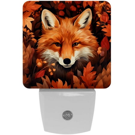 

Fox LED Square Night Lights with Motion Sensor - Modern and Energy Efficient Illumination for Any Room - for Hallways Bathrooms and Bedrooms