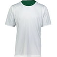 thumbnail image 5 of Augusta XS Youth Short Sleeve Mesh Reversible Jersey Dark Green/White 1603, 5 of 7