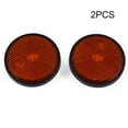 thumbnail image 4 of RAINB 2Xcircular Reflector Car Trucks Motorcycle Night Reflector Refraction Light Part (red), 4 of 8