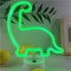 thumbnail image 2 of Luz nocturna de neón de dinosaurio JAMW con batería USB decoración verde, 2 of 5