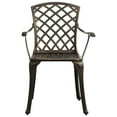 thumbnail image 2 of vidaXL 3 Piece Bistro Set Cast Aluminium Bronze, 2 of 5