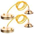 thumbnail image 1 of Shisuyan 2pcs Ceiling Light Holder E27 Thread Lamp Holder Ceiling Canopy For Chandelier, 1 of 9