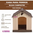 thumbnail image 3 of Casa Para Mascotas Q Perrón Raza Grande Color Café, 3 of 3