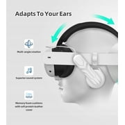 Headstrap Adjustable for Quest3 Gaming in Virtual Reality with Headphones For Meta/Oculus Quest 3 Lightweight Adjustable Audio Elite Strap For Meta/Oculus Quest 3