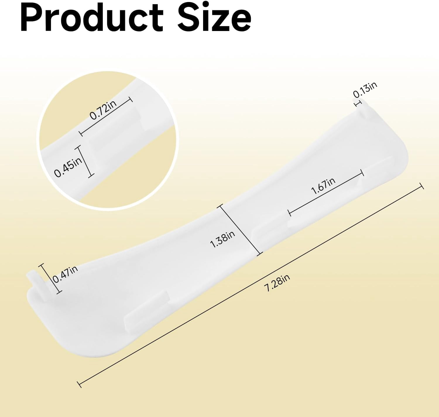 White dryer door handle, compatible with GE dryers, replacement numbers: WE01X20419 WE1M1026 WE01X10140 WE1M463 WE1X1188 175D1372 572D629P001