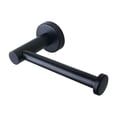 thumbnail image 3 of Stainless Toilet Paper Holder Half Open Tissue Roll Dispenser Wall Punching_Black, 3 of 7