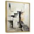 thumbnail image 2 of Designart "Power Simplistic Dam Minimalist painting II" Cityscapes Floater Framed Wall Art Print, 2 of 7