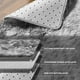 thumbnail image 2 of Alfombra Shag KNZE Fuzzy de 9 x 12 pies para sala de estar o dormitorio, color gris claro, 2 of 7