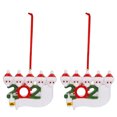 thumbnail image 1 of Adorno navideño, 2 uds., decoración colgante personalizada para miembros de la familia, colgante para árbol de Navidad, características líderes de clase, 1 of 8