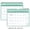 Green Version from January 24 to June 25, variant on Godderr Wall Style Calendar 2023-2024 English Calendar Portable Desktop Calendar 15x12inch