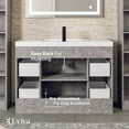 thumbnail image 7 of Eviva Lugano 42" Cement Gray Modern Bathroom Vanity with White Integrated Acrylic Sink, 7 of 7