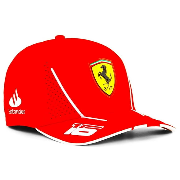Casquette Scuderia Ferrari Racing Formula 1 - Charles Leclerc - F1 - Monaco - Chapeau Ajustable pour Hommes et Femmes