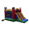 Pogo Sports Commercial Moonwalk Inflatable Bounce House Jumper Dual Lane Slide(Optional Blower)