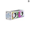thumbnail image 1 of V8 Dual-tone Transparent Mech Speaker Rgb Light Bluetooth Portable Subwoofer Tws Wireless Subwoofer Audio Sports Outdoor Su P1y6, 1 of 5