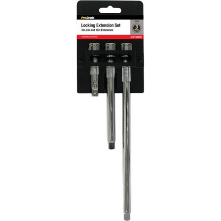 

Pro-Grade 13018 0.37 in. Drive Locking Extension Set - 3 Piece