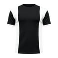 thumbnail image 4 of Miluxas Men's Color Block Tees Crew Neck Short Sleeve Shirts Casual Summer Tops Black S(S), 4 of 8