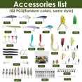 thumbnail image 2 of CNKOO Fishing Lure Kit Hard Lure Baits Set Metal Life-Like 3D Fishing Lures 302Pcs, 2 of 8