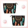 thumbnail image 2 of Makeup Bag Small Cosmetic Bags for Women Travel Toiletry Bag Zipper Pouch Purse Organizer Pouches, Dream Tribal Boho Vintage, 2 of 7