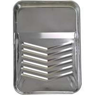 Solvent-Resistant Reusable Metal Paint Tray by Linzer