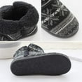 thumbnail image 3 of Men Women Slippers Hut Slipper High Lined Hut Boots Non-Slip Winter Slippers With Soft, 3 of 5