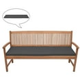 thumbnail image 4 of DOLITY Coussins d'Assise pour Banc de Jardin Causeuse 3 Places Extérieur Gris Foncé, 4 of 8