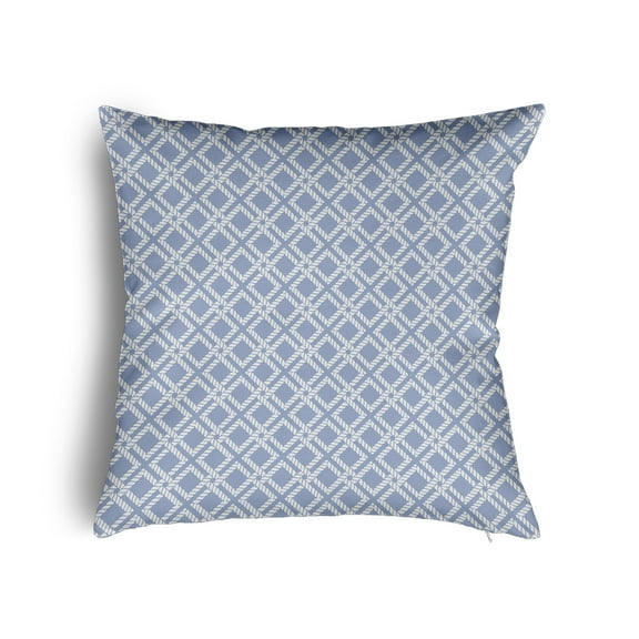 16" x 16" Simply Daisy Rope Rigging Poly Pillow with Zipper, Peri Qty 1