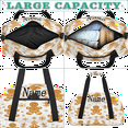 thumbnail image 5 of Qzaxky Personalized Christmas Bag Gym Bag Custom Duffle Bag Christmas Bag with Name Overnight Bag Christmas Gingerbread Man Snowflake, 5 of 7