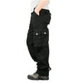 thumbnail image 2 of Pantalones largos, pantalones cargo para hombre, pantalones rectos ajustados con múltiples bolsillos, pantalones deportivos para exteriores, pantalones para hombre, 2 of 7