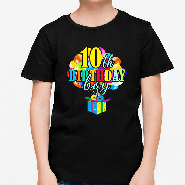 10th Birthday Boy Shirt 10 Year Old Boys Birthday Shirt Boy 10th ...