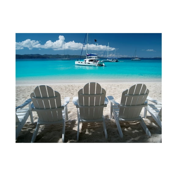 Dennis Frates 'Beach Chair 4' Canvas Art