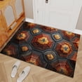 Animal Pattern Turtle Shell Area Rugs, Abstract Carpet, Washable Non ...