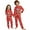 Sunglasses Santa HOHOHO, variant on WIBACKER Kids Christmas Plaid Deer Pajamas Long Sleeve Holiday Pjs Set Toddler Boys Girls Xmas Jammies 2-14 Years