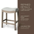 thumbnail image 3 of Tabouret de Cuisine Adrien Adrien Backless Selle, Chêne Récupéré, Lot de 3, 3 of 7