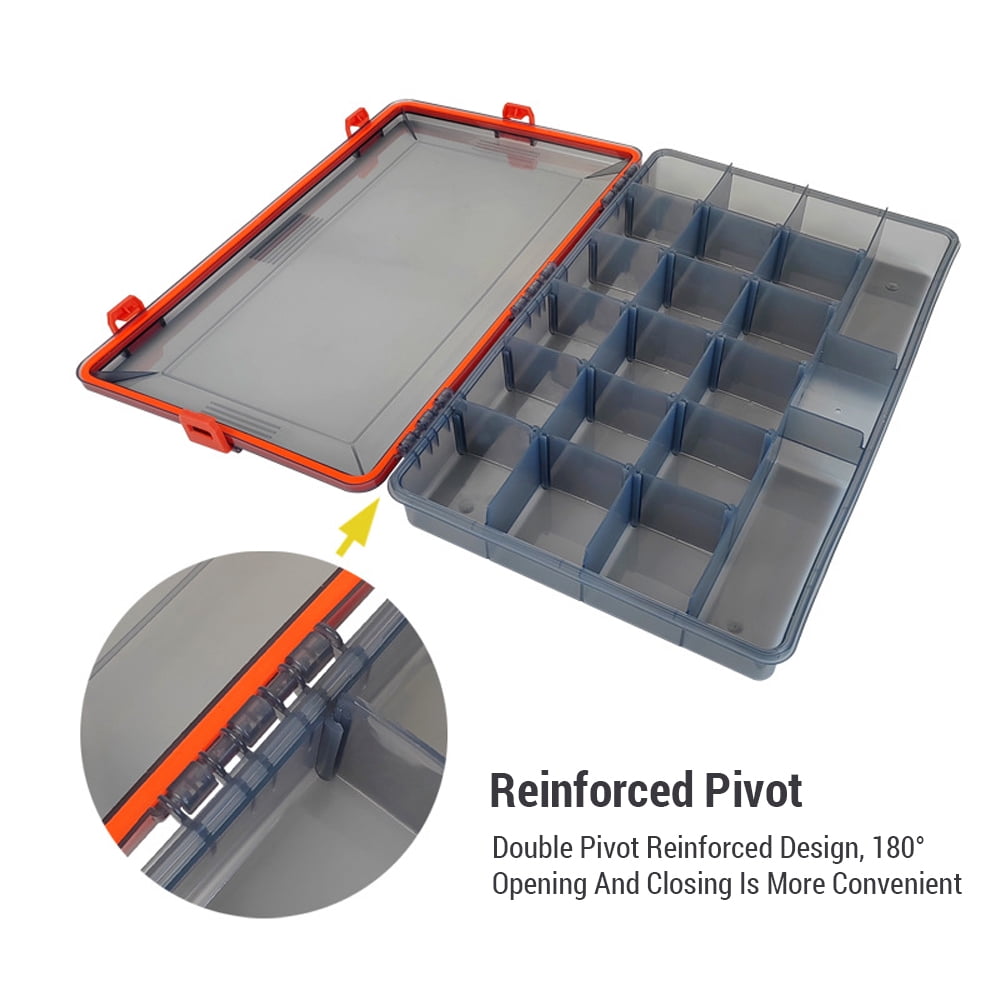 Fishing Large Water Resistant Tackle Box Fishing Tackle Box Organizer Adjustable Fishing Tackle Trays Tackle Box Backpack In Multiple Colors