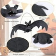 thumbnail image 4 of 12 Pack Halloween Hanging Bats, Creepy Flying Rubber Bats Decor for Halloween Party Supplies, 4 of 7