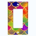 thumbnail image 5 of Metal Light Switch Plate Outlet Cover Mermaid Colorful MER007, 5 of 13